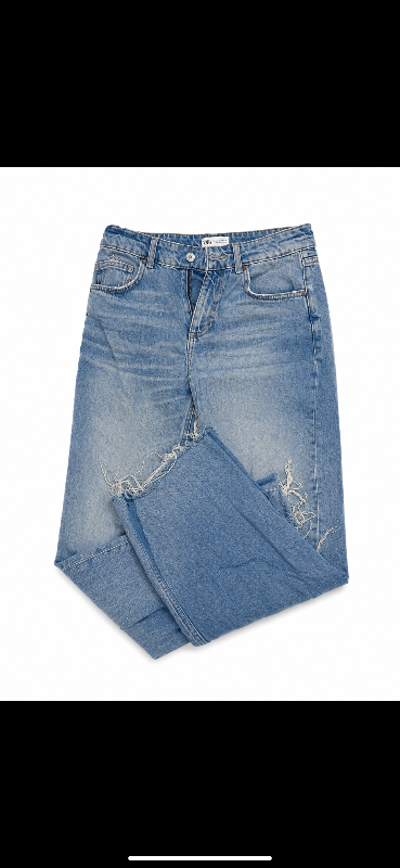 Zara ljósbláar baggy gallabuxur
