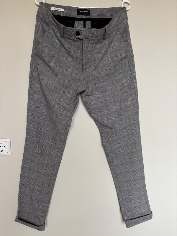 JACK&&JONES buxur ljósgráar