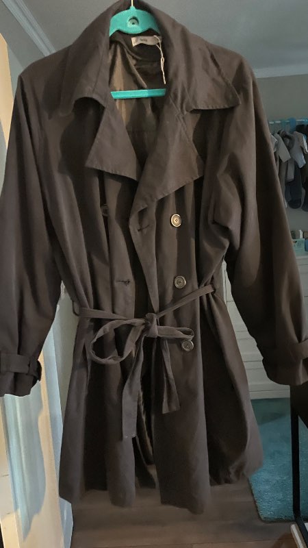 Þunn svört kápa st XL