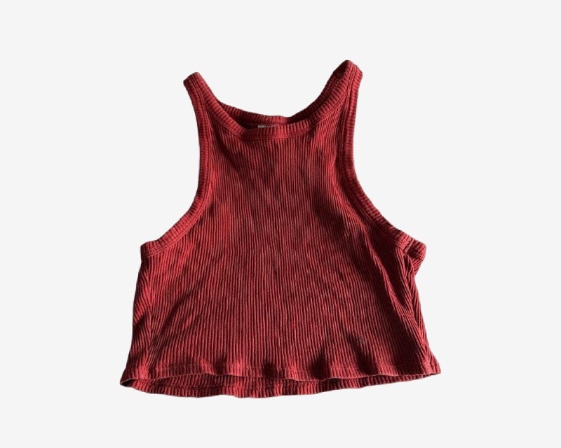 Crop top rauður
