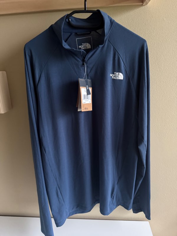North face - 1/4 zip blá