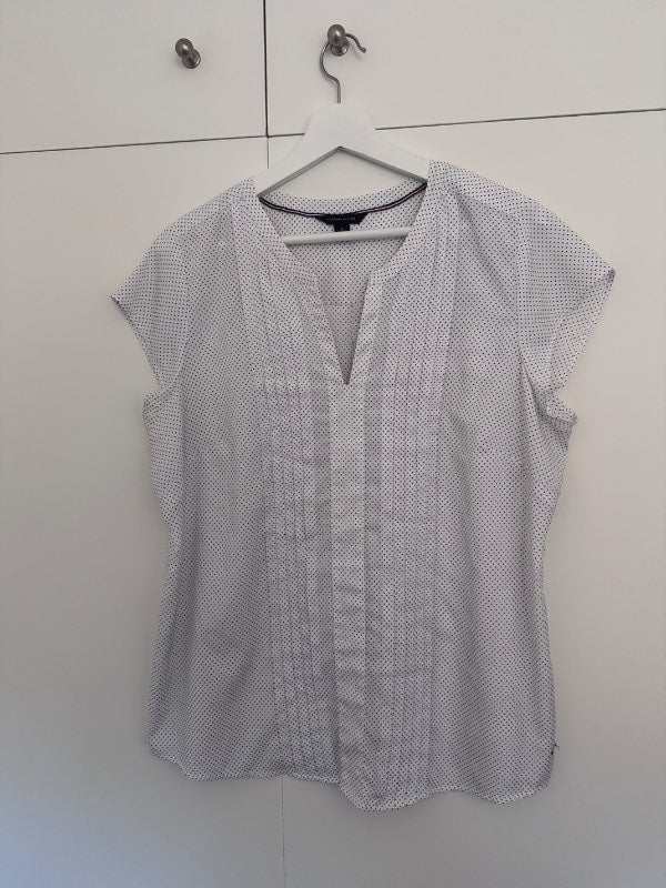 Doppótt Tommy Hilfiger stuttermablússa