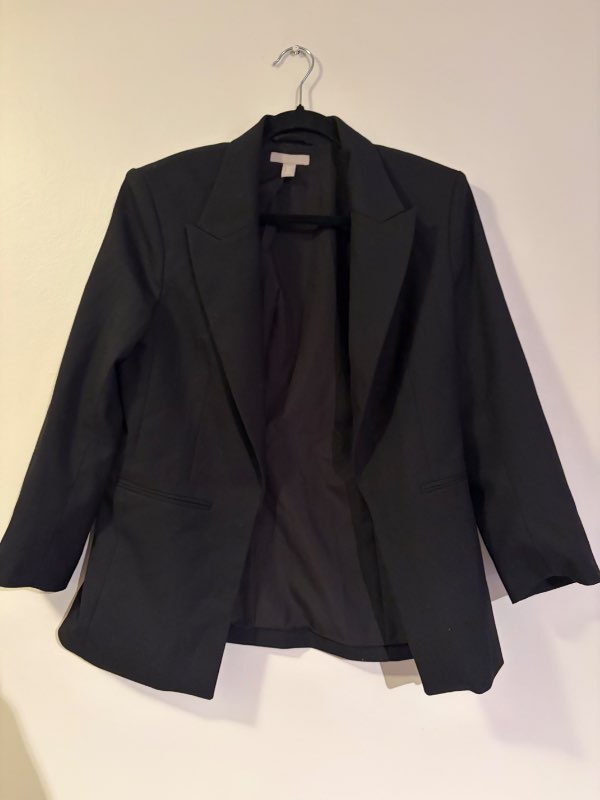 Svartur blazer H&M short sleeve