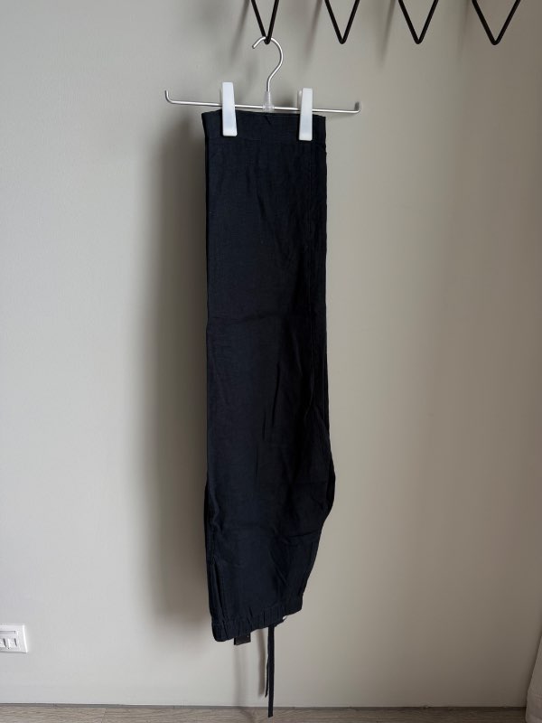 Dökkbláar hörbuxur