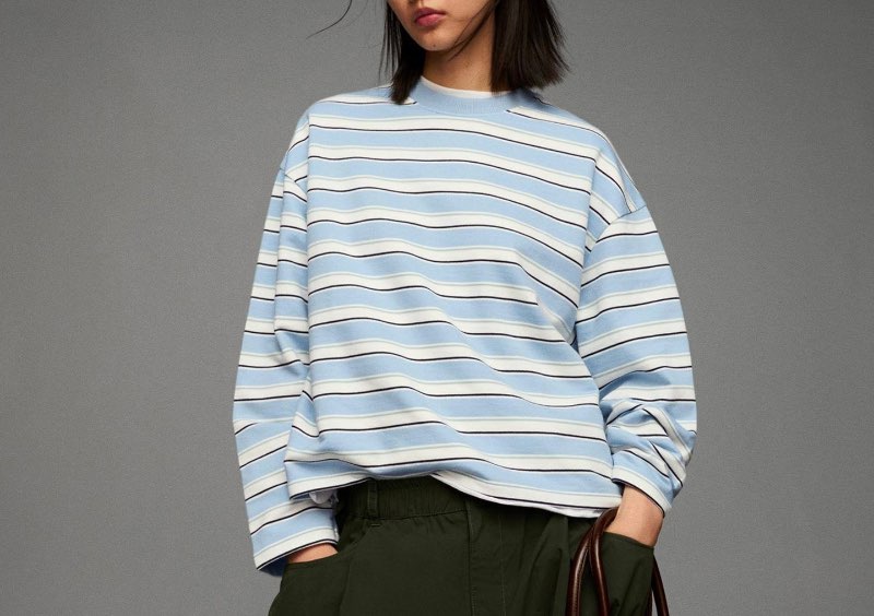 Bershka röndóttur bolur