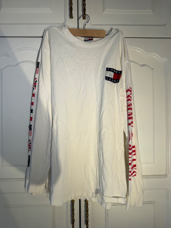 Tommy Hilfiger flag hvítur