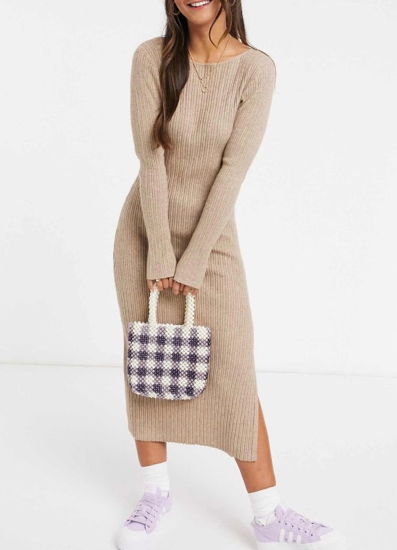 Asos brúnn kjóll