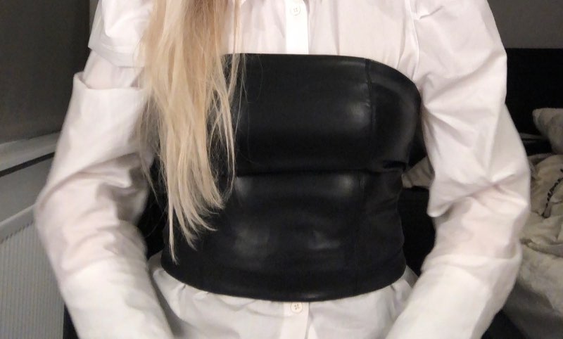 Pleður corset