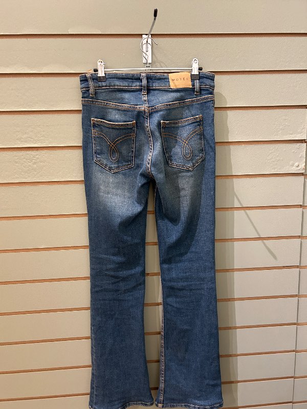 MOTEL bláar bootcut gallabuxur