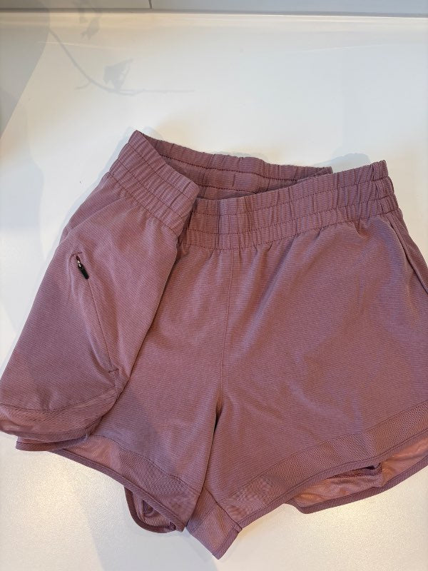 Athleta stuttbuxur bleikar með rennilás