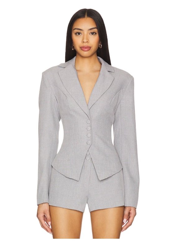 Grár þröngur blazer