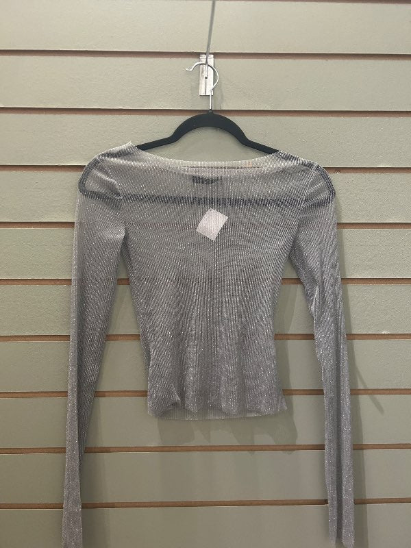 Silfurlitaður mesh bolur