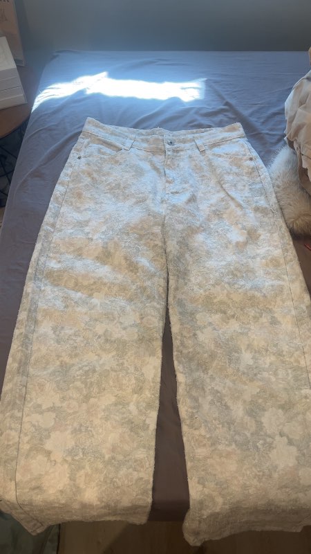 Camo ljósar gallabuxur