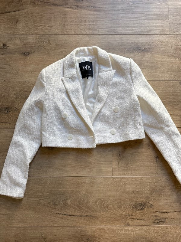 Zara blazer hvítur