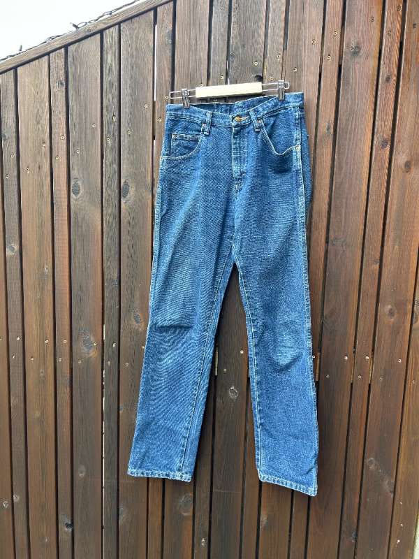 Vintage Wrangler gallabuxur bláar