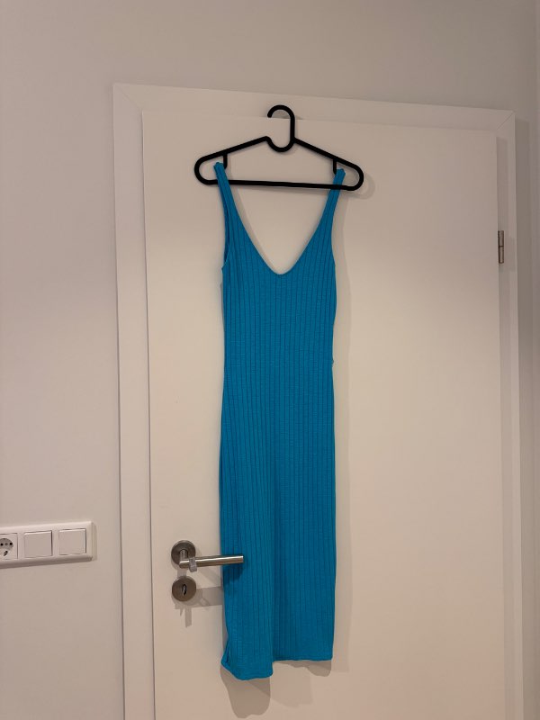 -Blár hlýra kjóll Zara