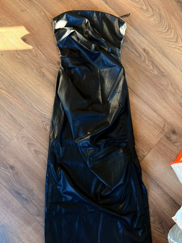 Zara leður kjóll