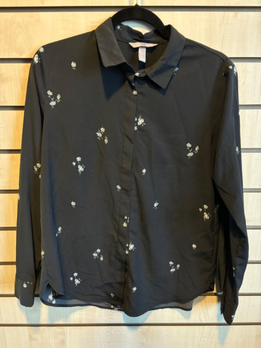 H&M skyrta með blóm