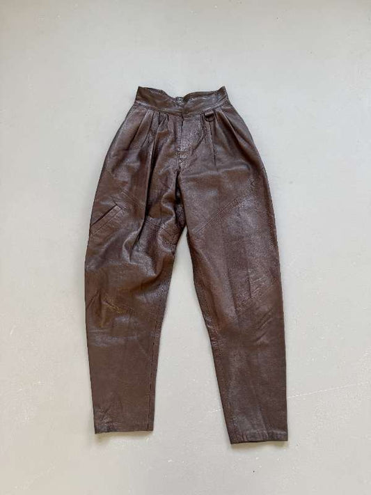 vintage 80s leðurbuxur