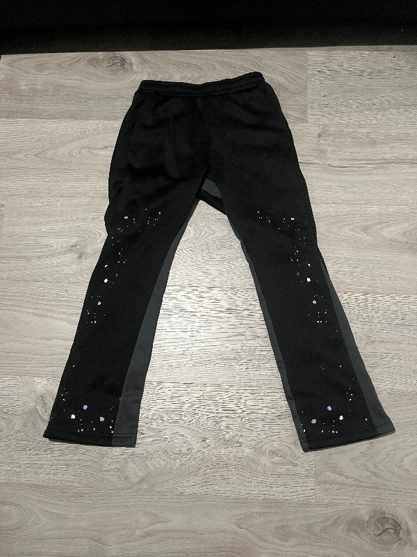 Svartar flared Shein buxur