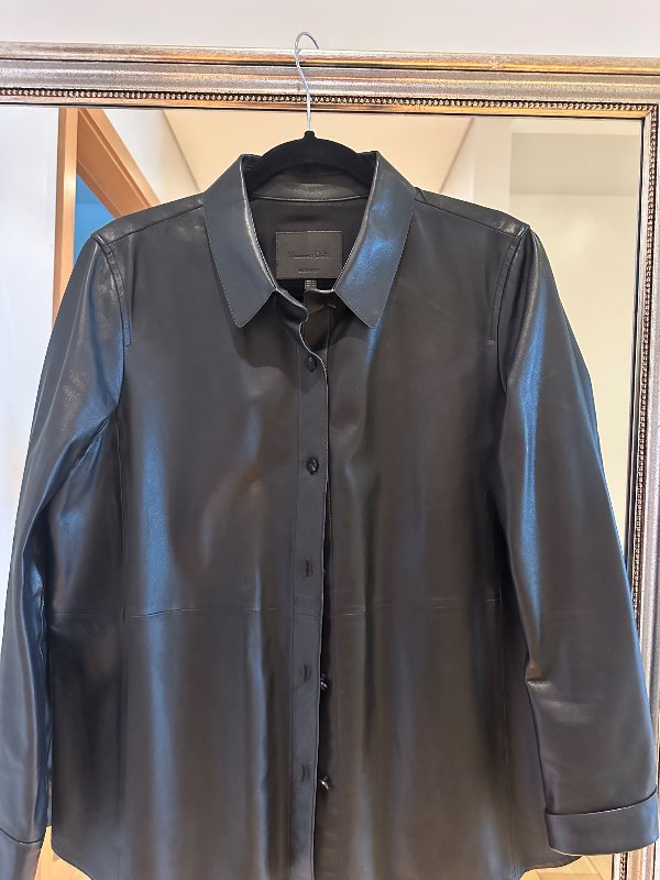 Massimo dutti leður skyrta