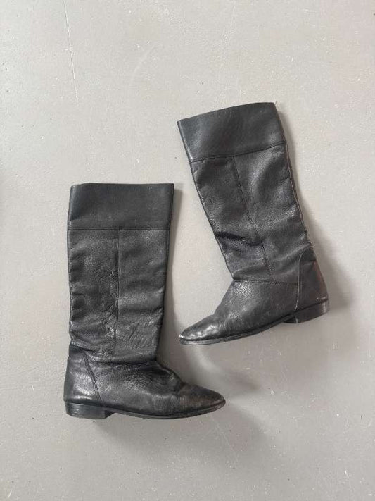 80s leðurboots