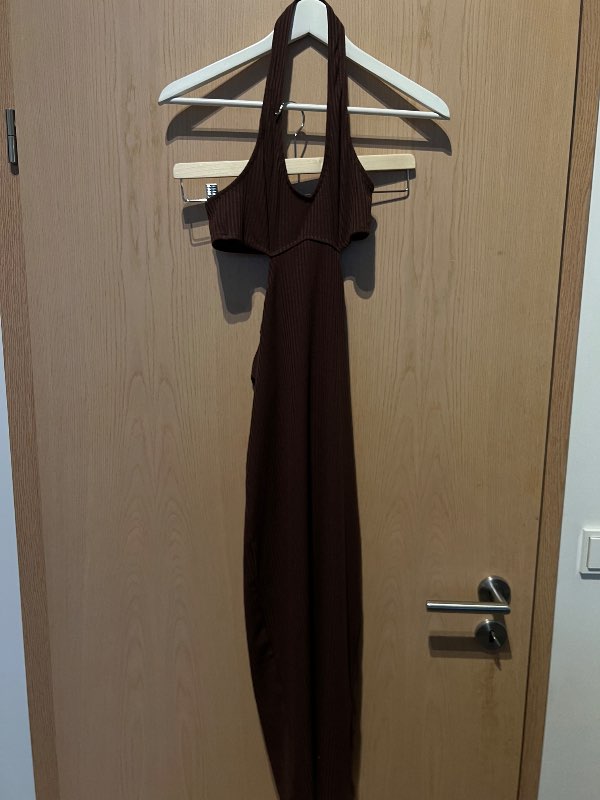 Brúnn H&M kjóll síður