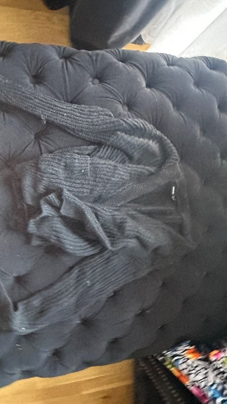 shein svört cardigan