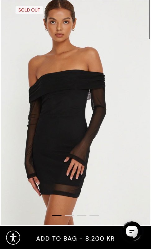 Motel offshoulder kjóll