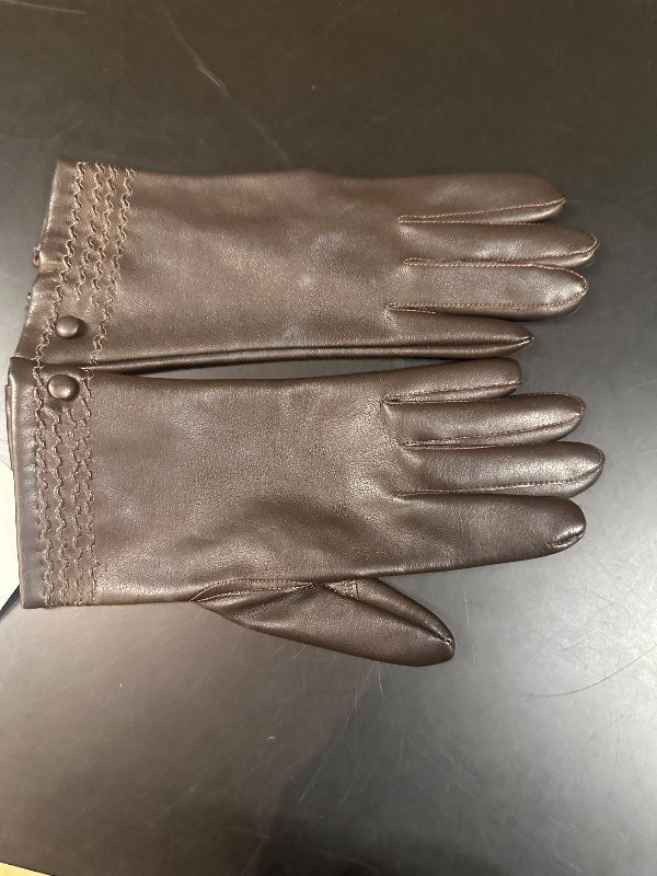 Leather gloves brown
