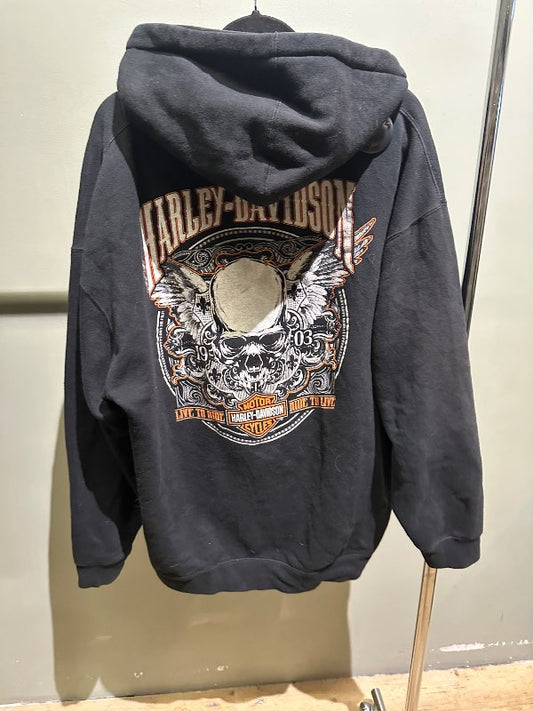 Harley Davidson rennd peysa