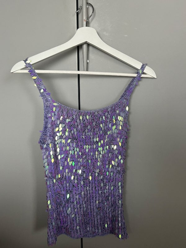 Fjólublár sequins djammbolur