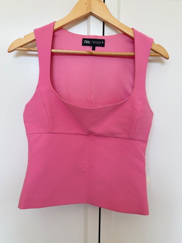 Bleikur toppur - zara