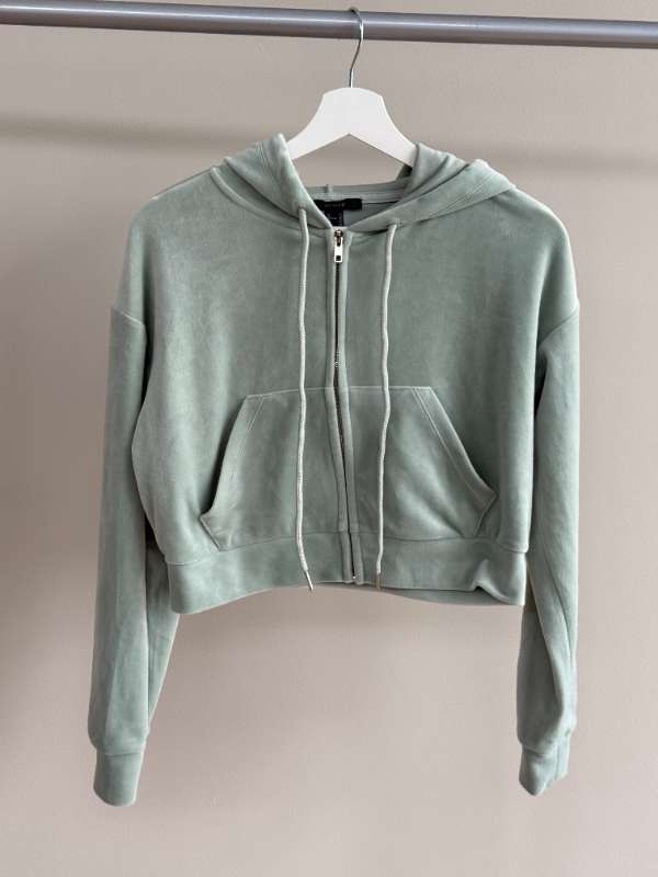 Forever 21 sægræn hettupeysa