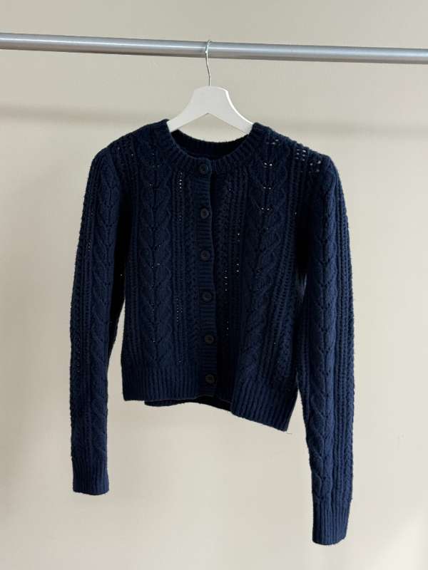 Hollister dökkblá cardigan (ónotuð)