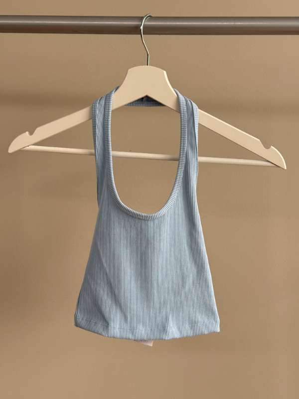 H&M blár haltertop