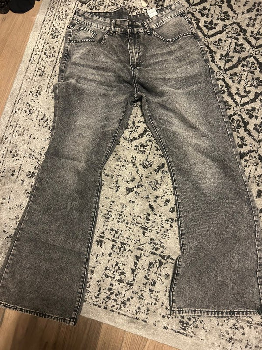 Bootcut gallabuxur