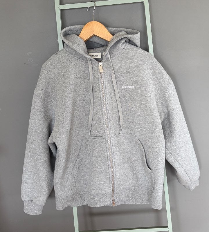Carhartt rennd hettupeysa grá