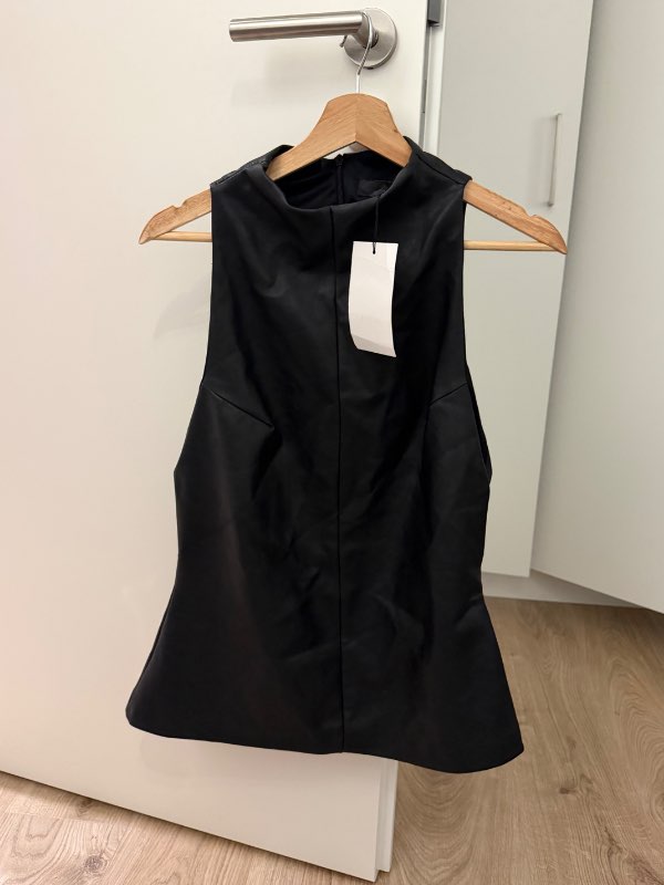 Pleður toppur - ZARA