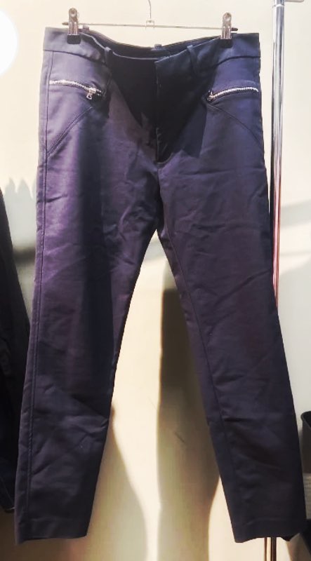 Dökkbláar fínar buxur Zara