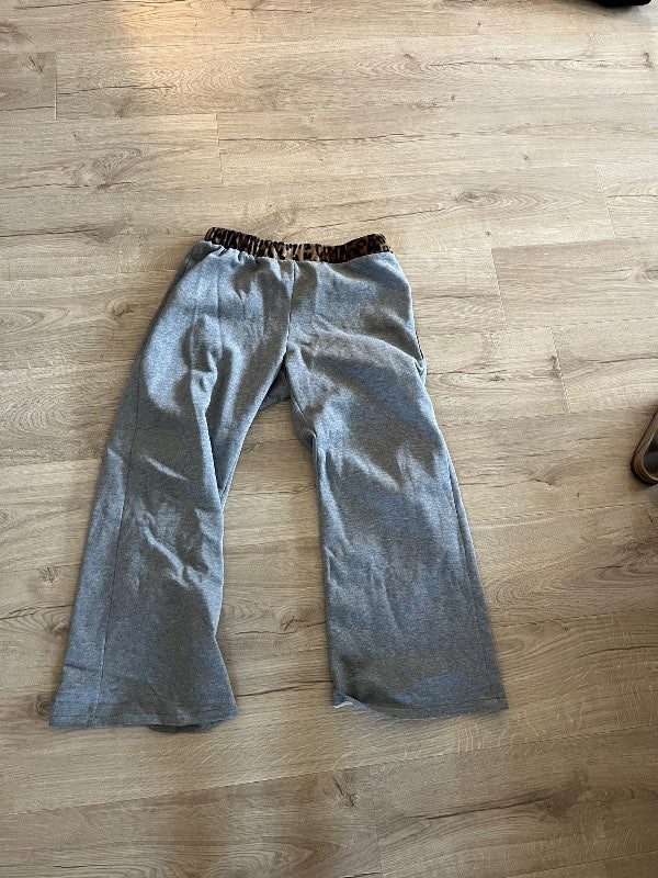 Leopard waistband buxur