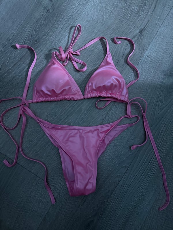 bleikt glimmer bikini