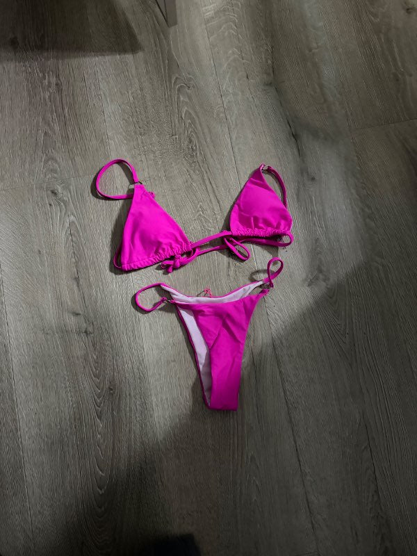 hot pink bikini