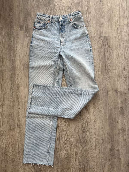 Zara straight gallabuxur