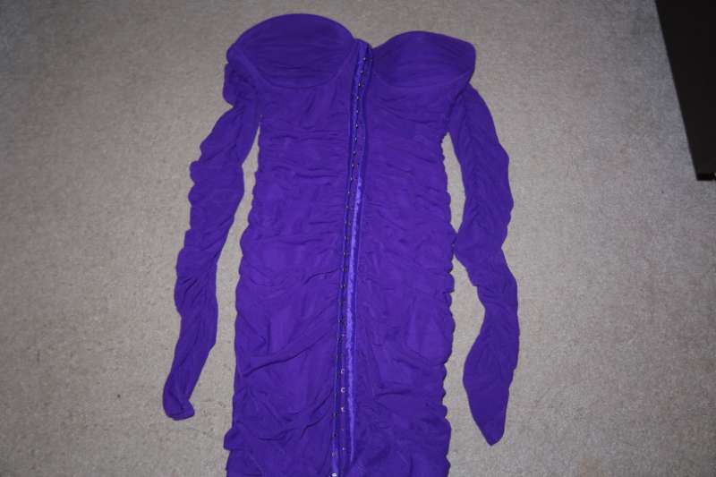 Fjólublá mini dress