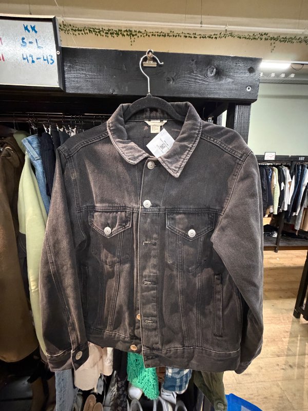 Svartur gallajakki H&M