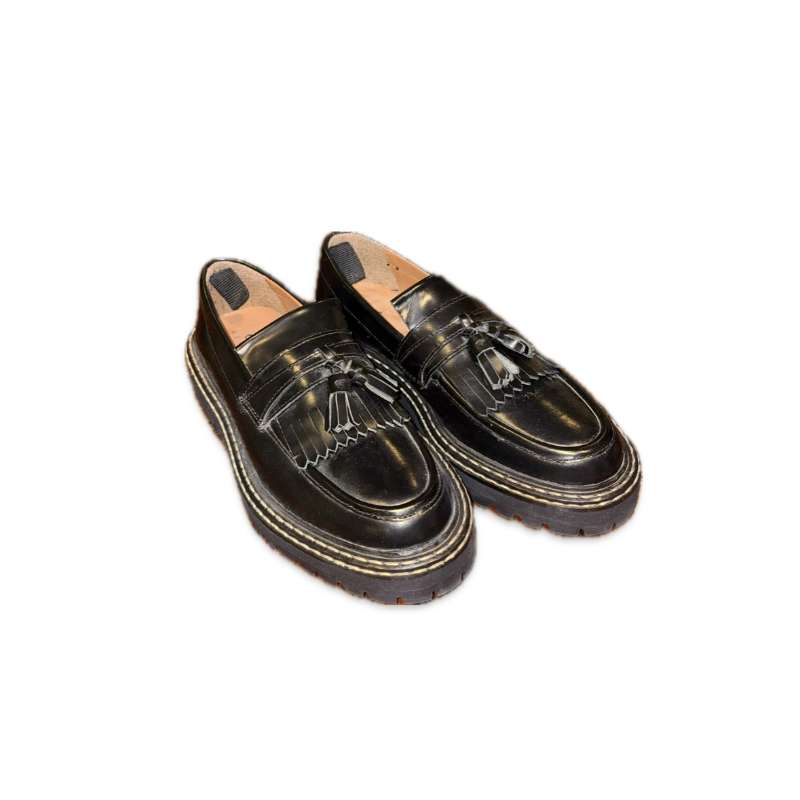 Svartir Loafers