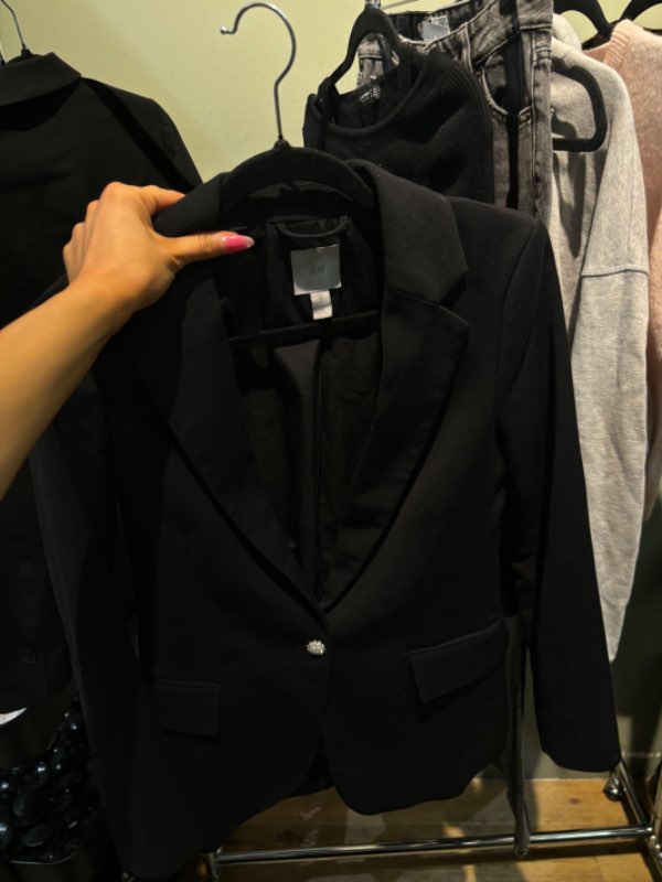 Svartur blazer