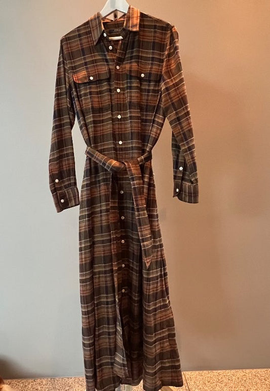 Ralph Lauren köflottur kjóll