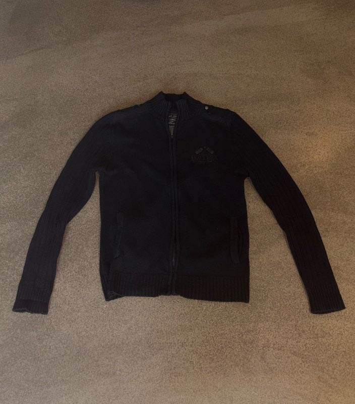 vintage zip up peysa